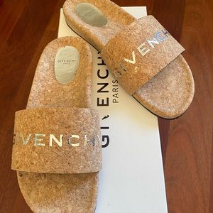 Authentic Givenchy cork slides
